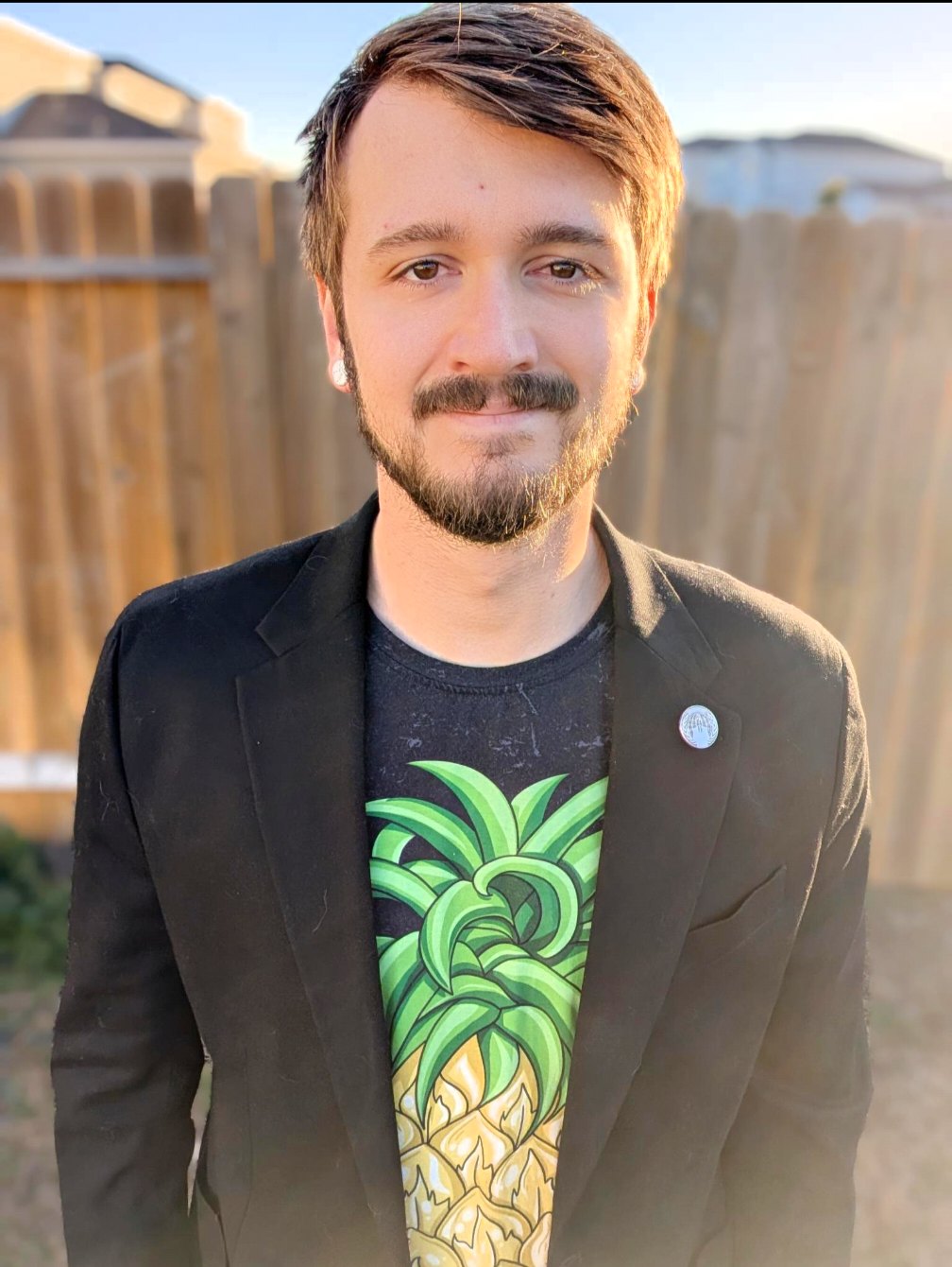 Kyeson Blake Utley, founder of GhostKey Development, outdoors in Texas